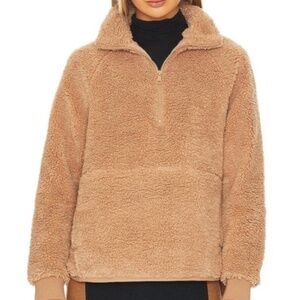 Beyond Yoga NWOT Brown Quarterzip Fleece